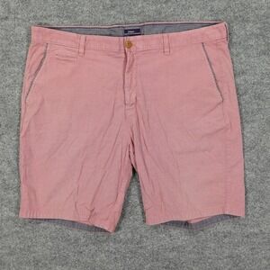 johnnie-O Shorts Mens 38 Pink Pima Cotton Stretch Flat Front Coastal Golf Casual
